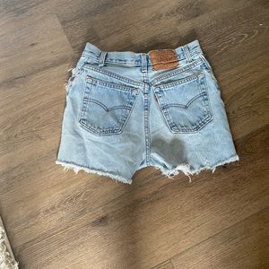 Levi’s Ripped Jean shorts